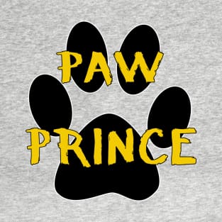 Paw Prince Funny Pet Footprint Animal Lover Pun T-Shirt